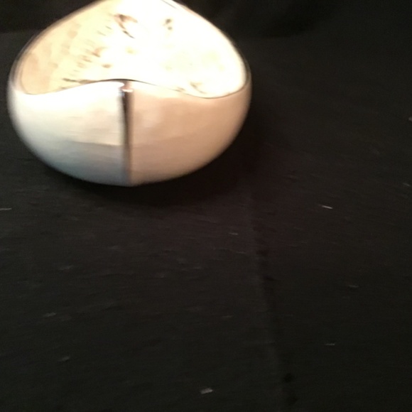 Vintage 2 piece Grays Pottery Porcelain Paint Silver & White Creamer & Server - Picture 13 of 13